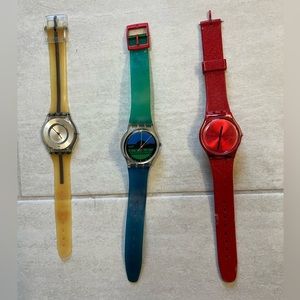 3 Swatch watches
